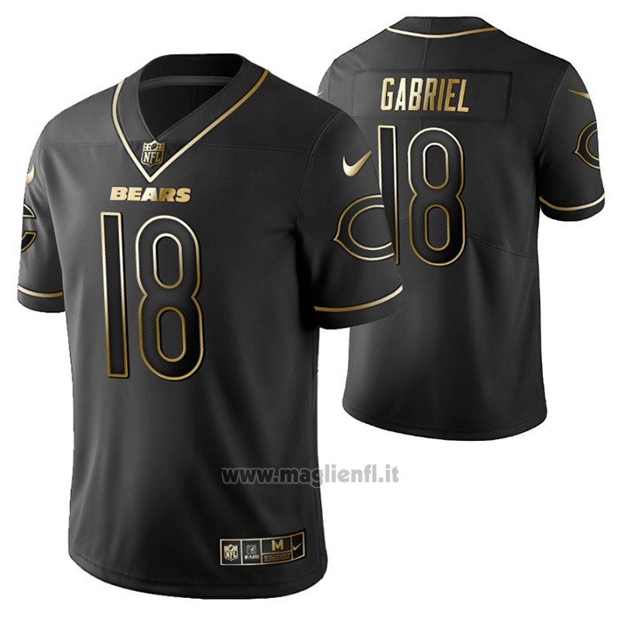 Maglia NFL Limited Chicago Bears Taylor Gabriel Golden Edition Nero